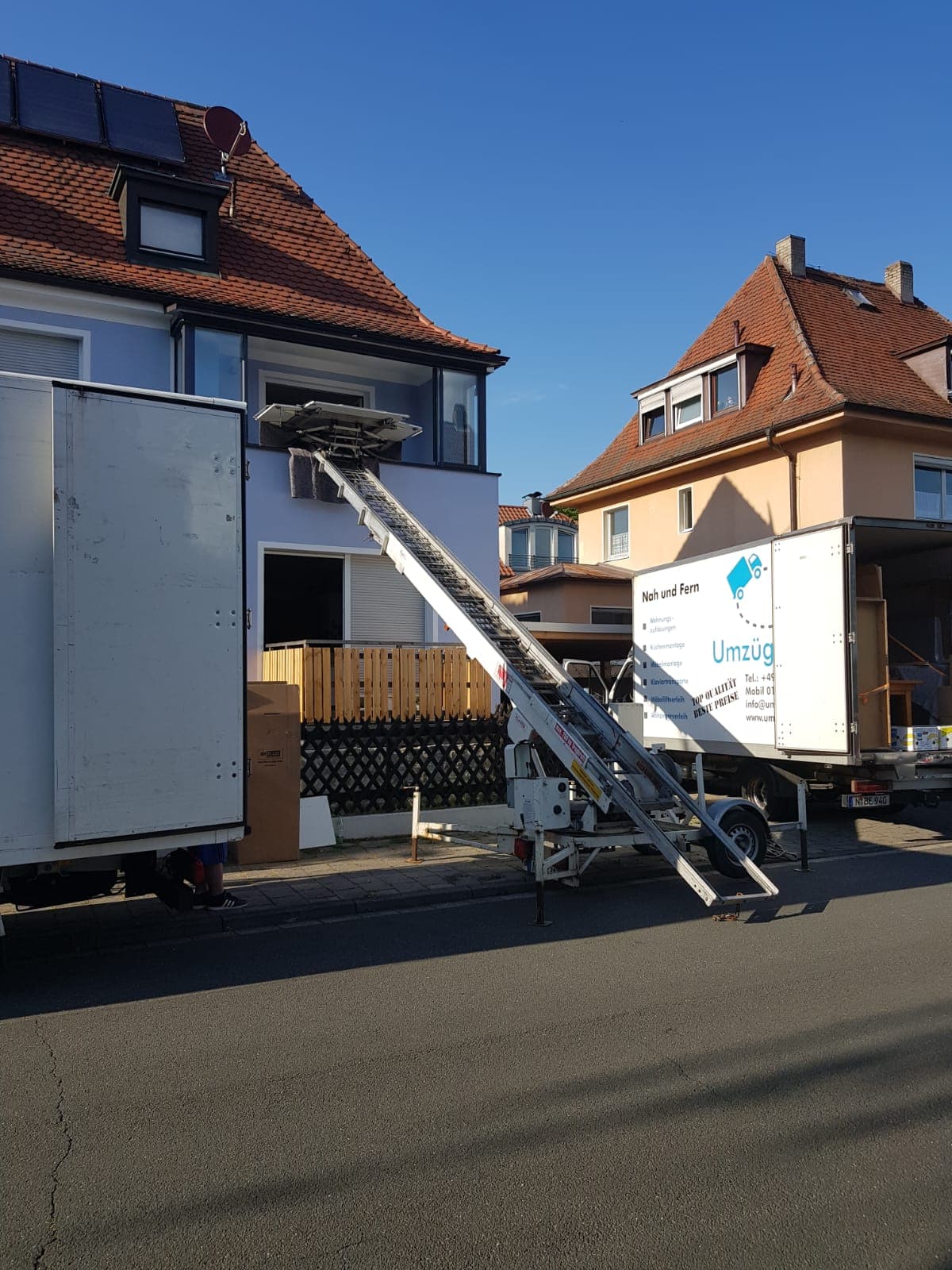 Sorgfältig verpackte Umzugskartons